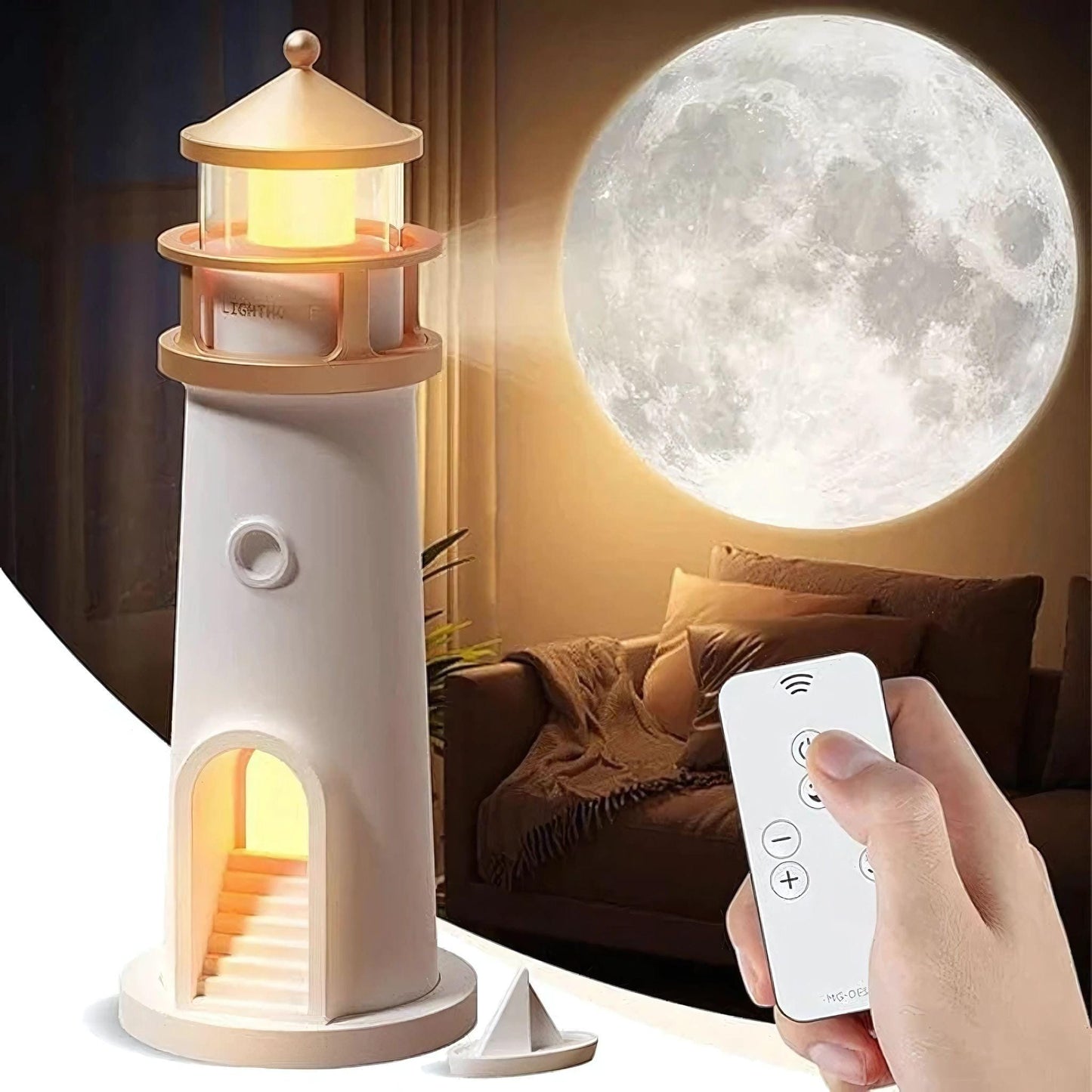 Lampe de chevet phare marin