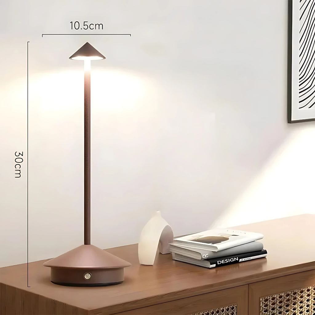 Lampe de chevet rechargeable USB Marron