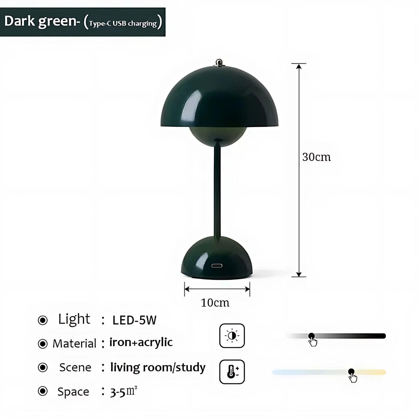 Lampe de chevet rétro chic