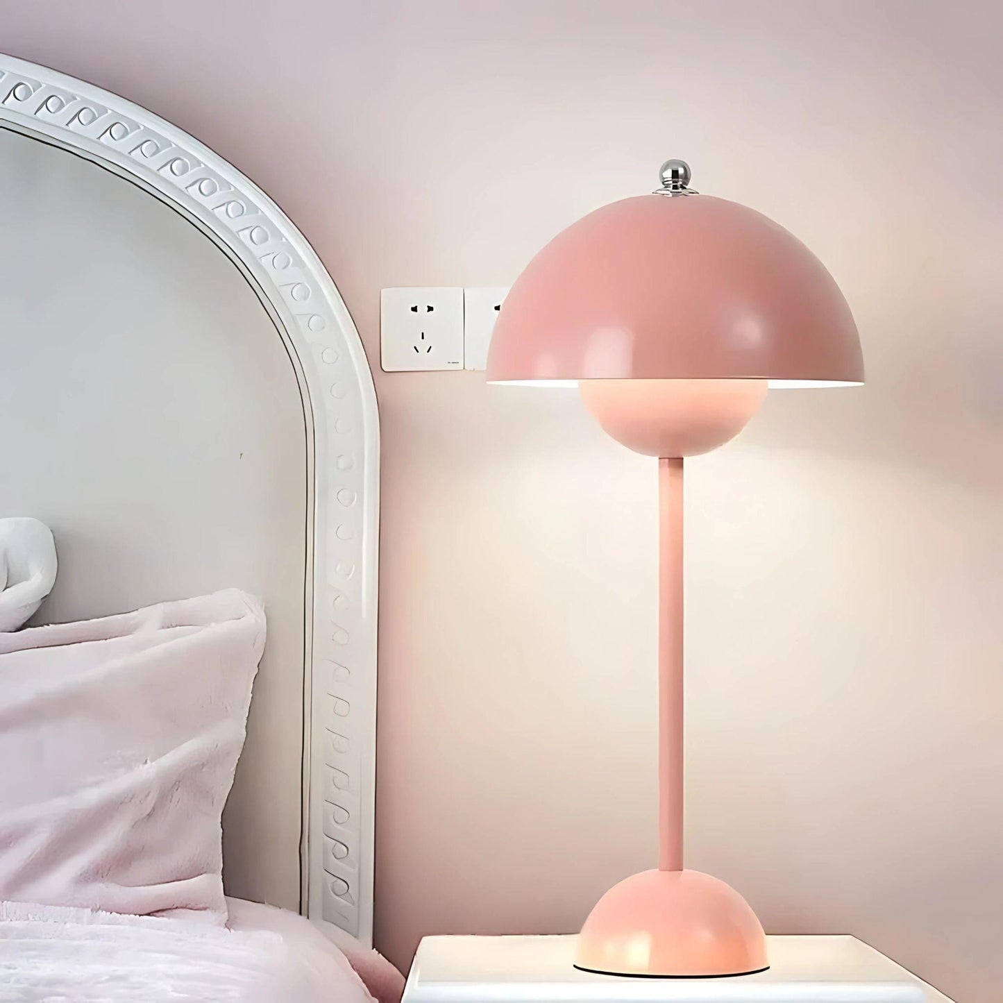 Lampe de chevet rétro chic Rose
