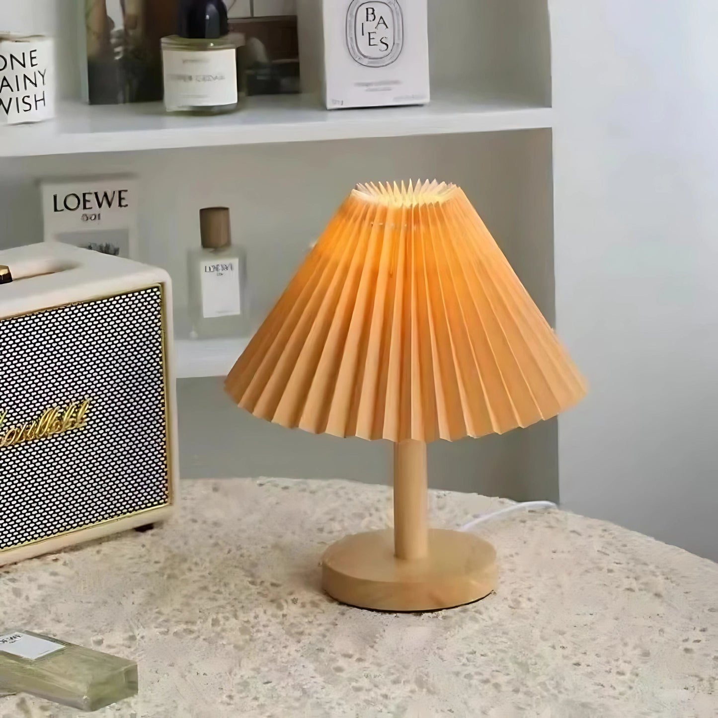 Lampe de chevet style Vintage Orange