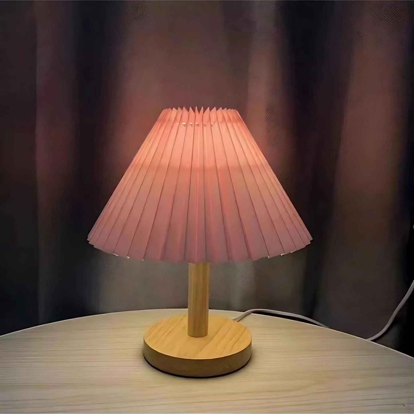 Lampe de chevet style Vintage Rose