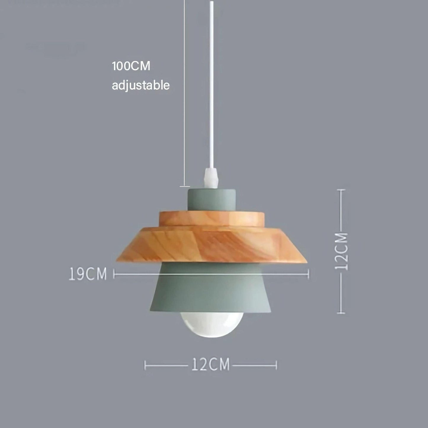 Lampe de chevet Suspendu au plafond Vert