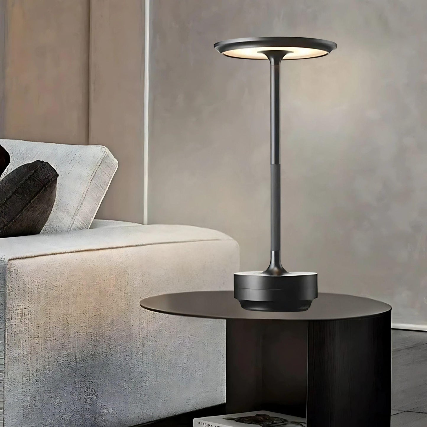Lampe de chevet Tactile design Noir