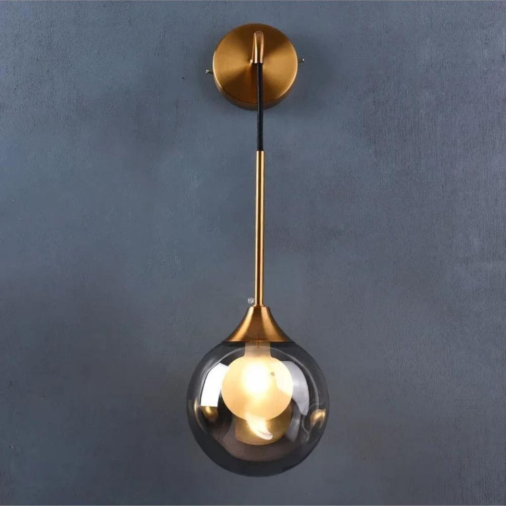 Lampe de chevet Verre fumé