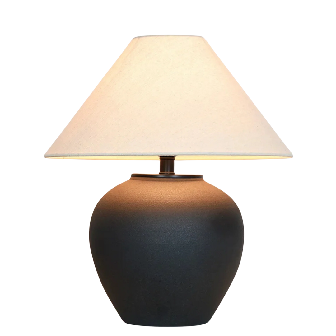 Lampe de chevet en céramique avec abat-jour IllumeNest