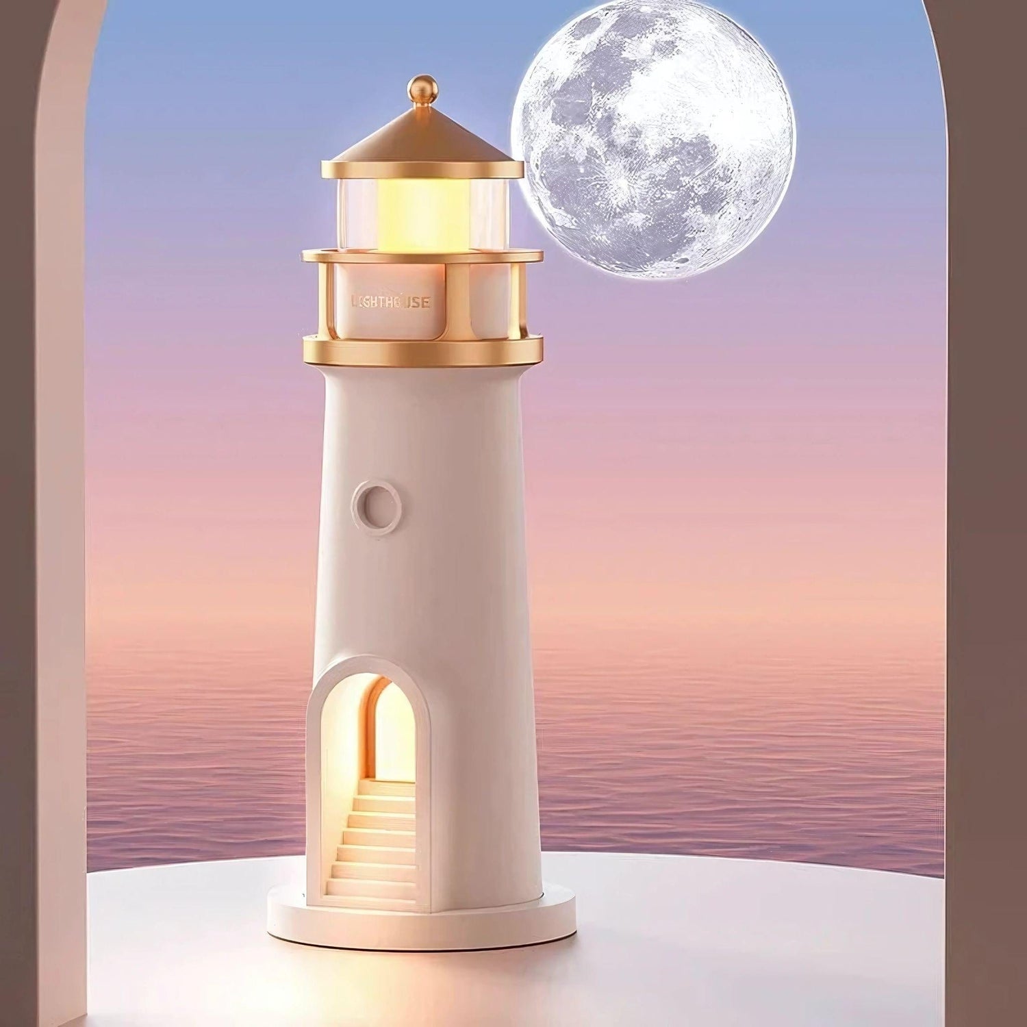 Lampe de chevet phare marin