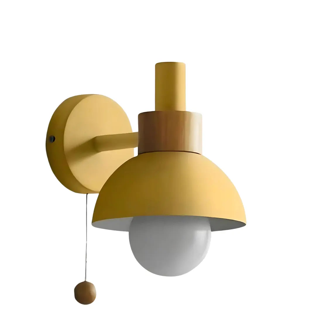 Lampe de chevet style nordique en métal et bois IllumeNest