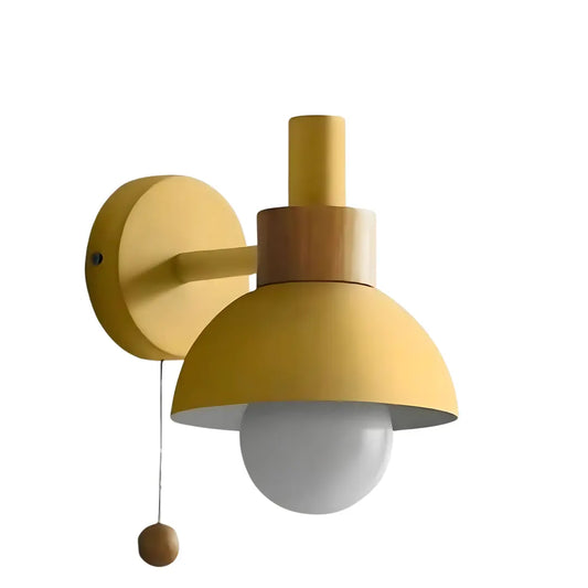 Lampe de chevet style nordique en métal et bois IllumeNest