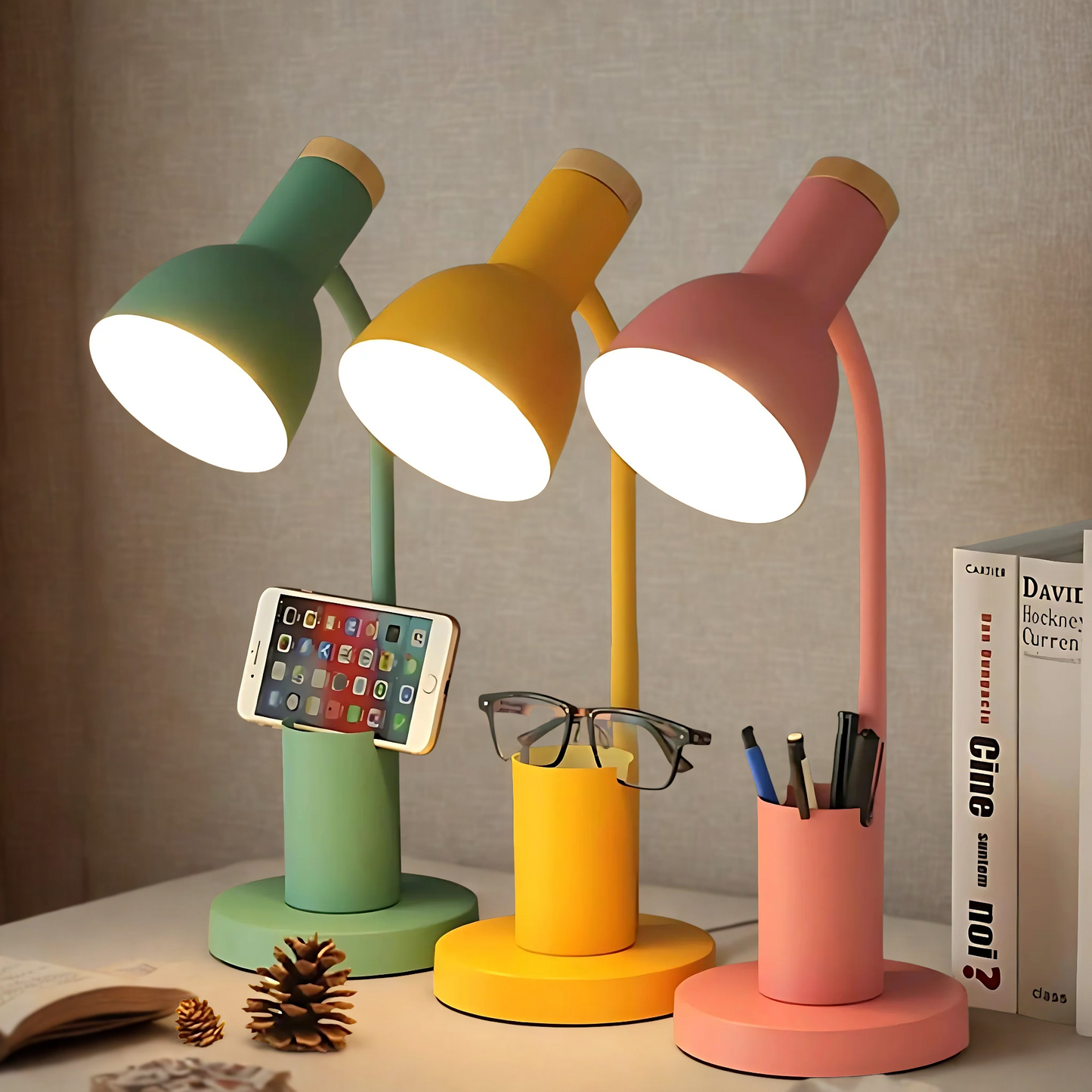 Lampe de chevet design pour chambre ou bureau