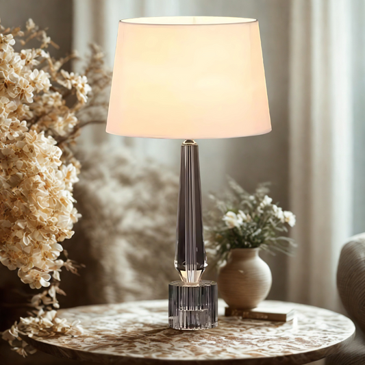 Lampe de chevet en cristal
