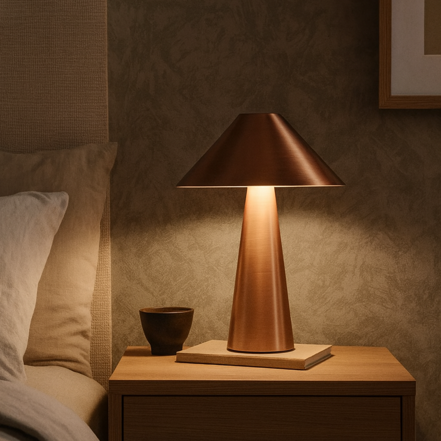 Lampe de chevet champignon tactile