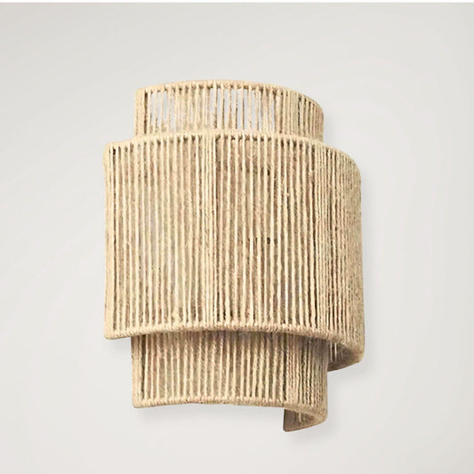 Lampe de chevet bambou rotin