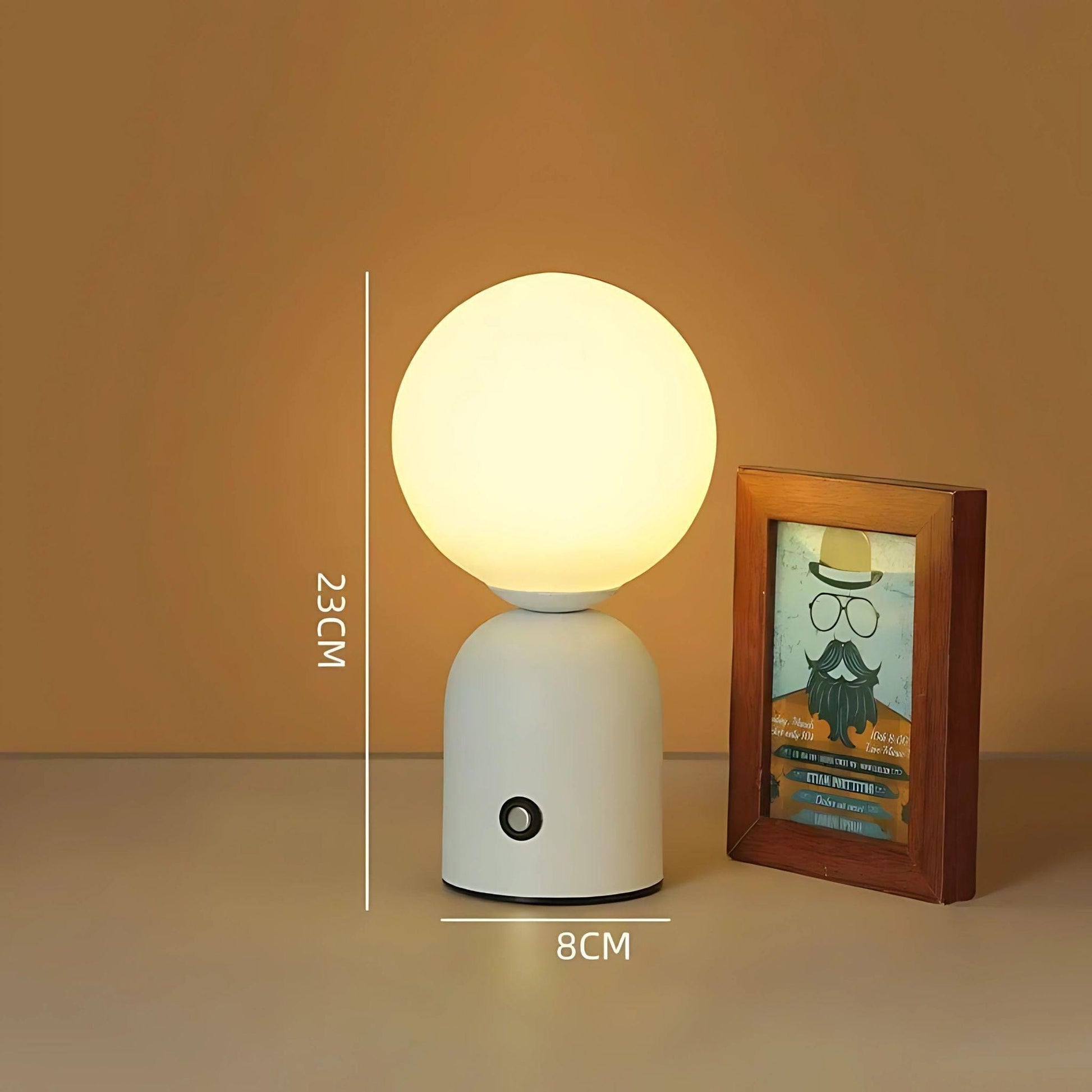 Lampe de chevet colorée Blanc