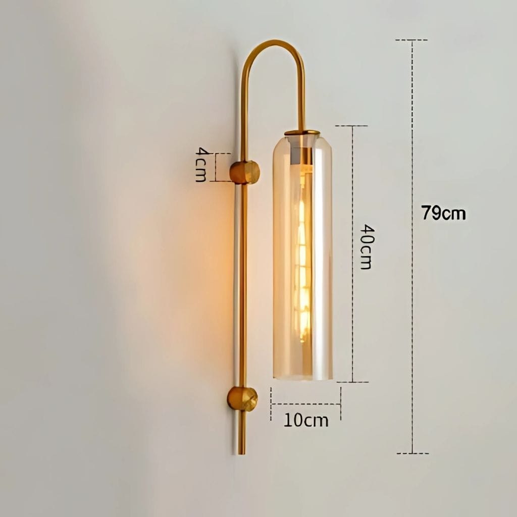 Lampe de chevet Cuivre Ambré