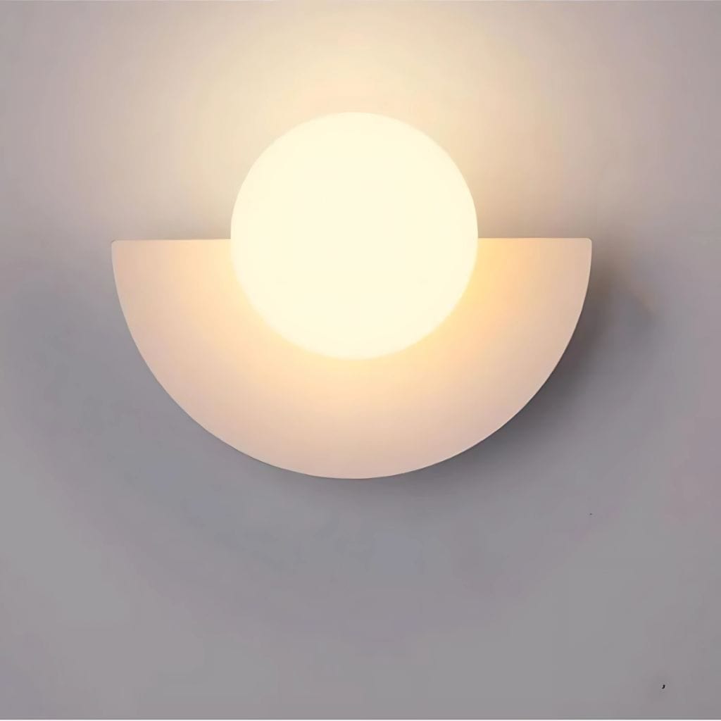 Lampe de chevet Demi lune Blanc