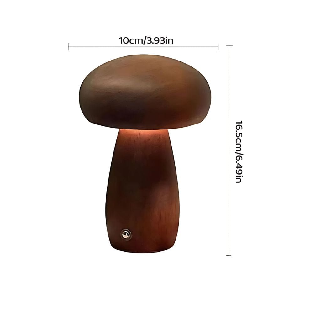 Lampe de chevet en bois Warm White / B / USB Plug