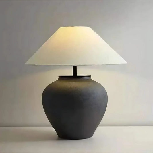 Lampe de chevet en Ceramique Noir