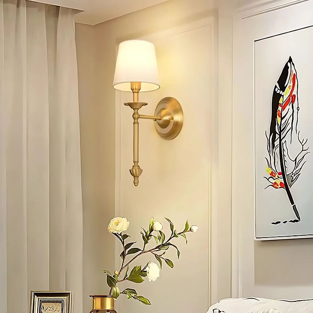 Lampe de chevet en cuivre
