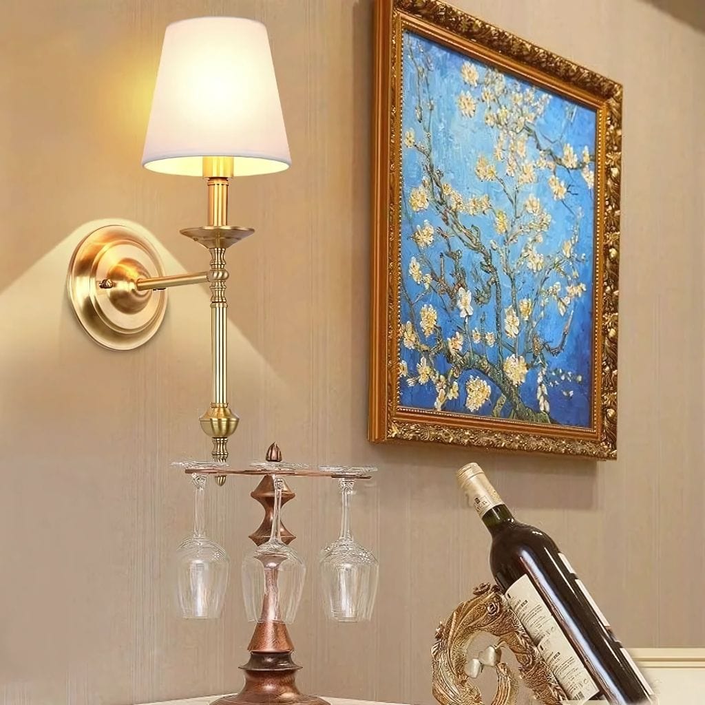 Lampe de chevet en cuivre
