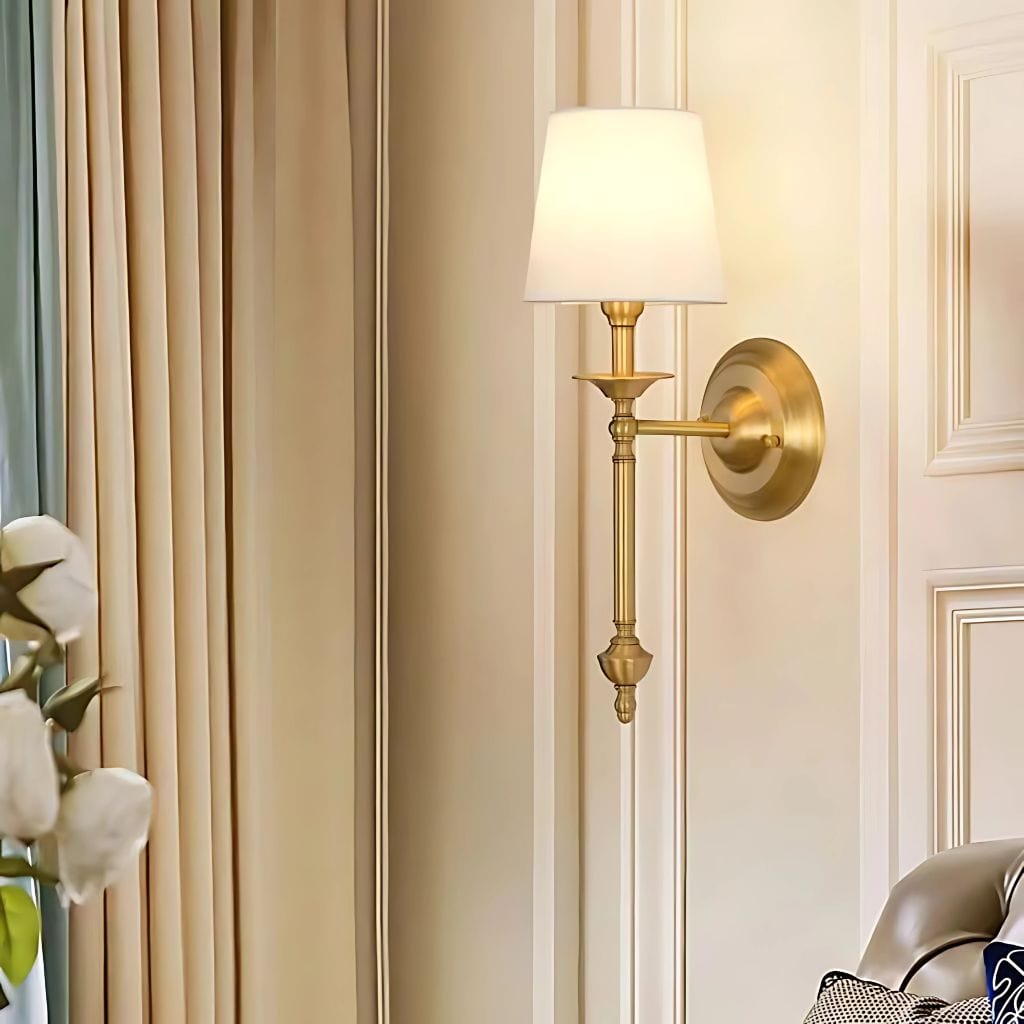 Lampe de chevet en cuivre
