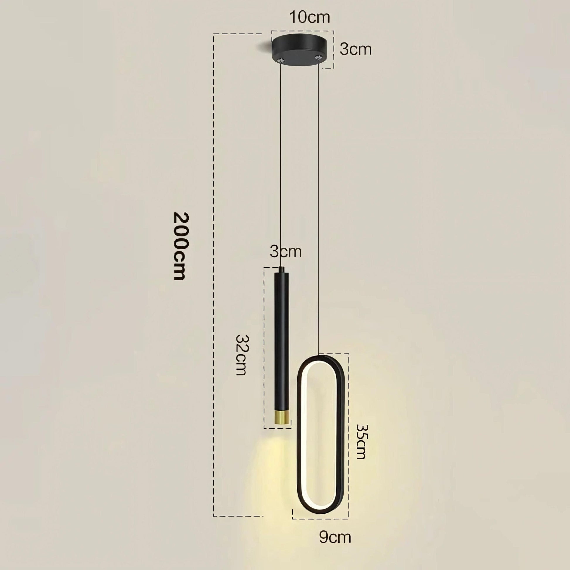 Lampe de chevet forme geometrique