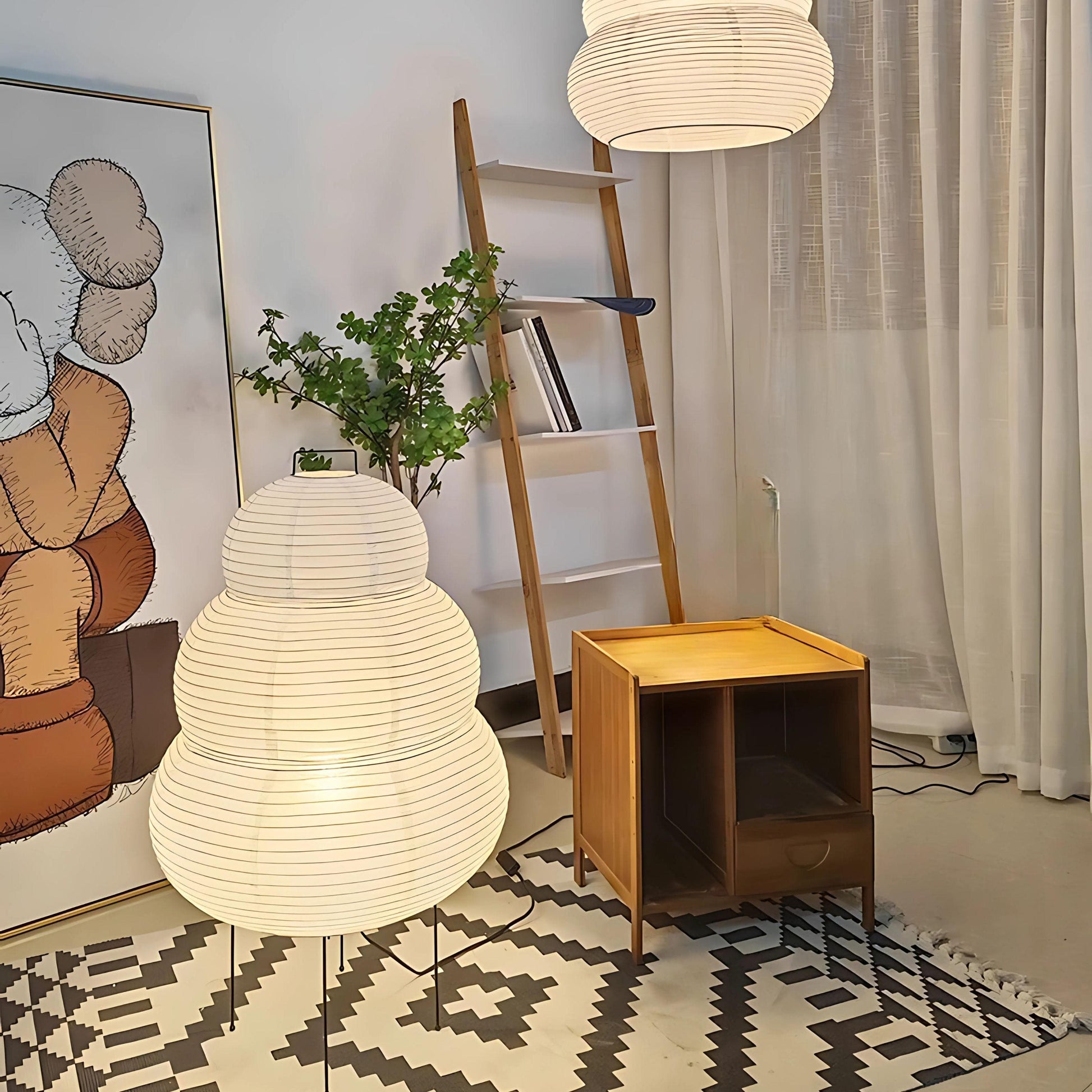 Lampe de chevet japonais