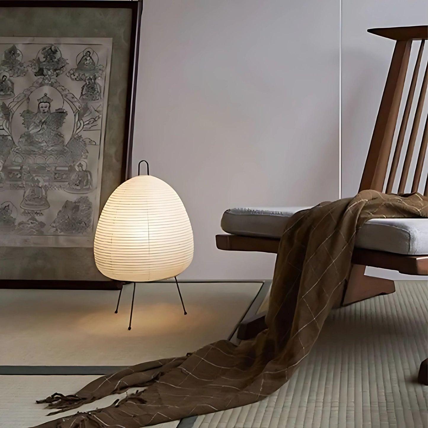 Lampe de chevet Japonaise en papier