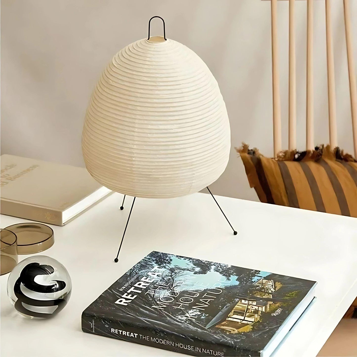Lampe de chevet Japonaise en papier