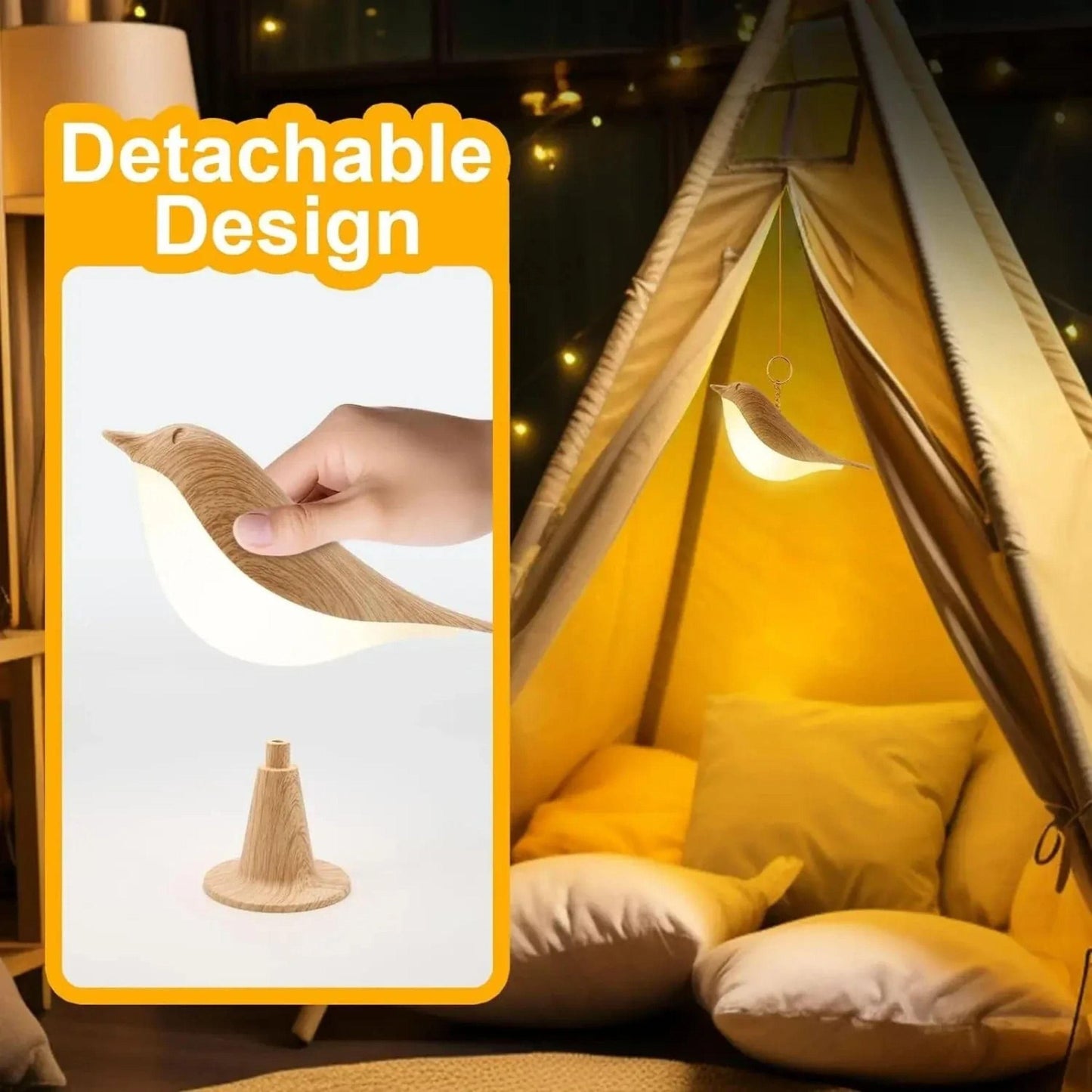 Lampe de chevet oiseau