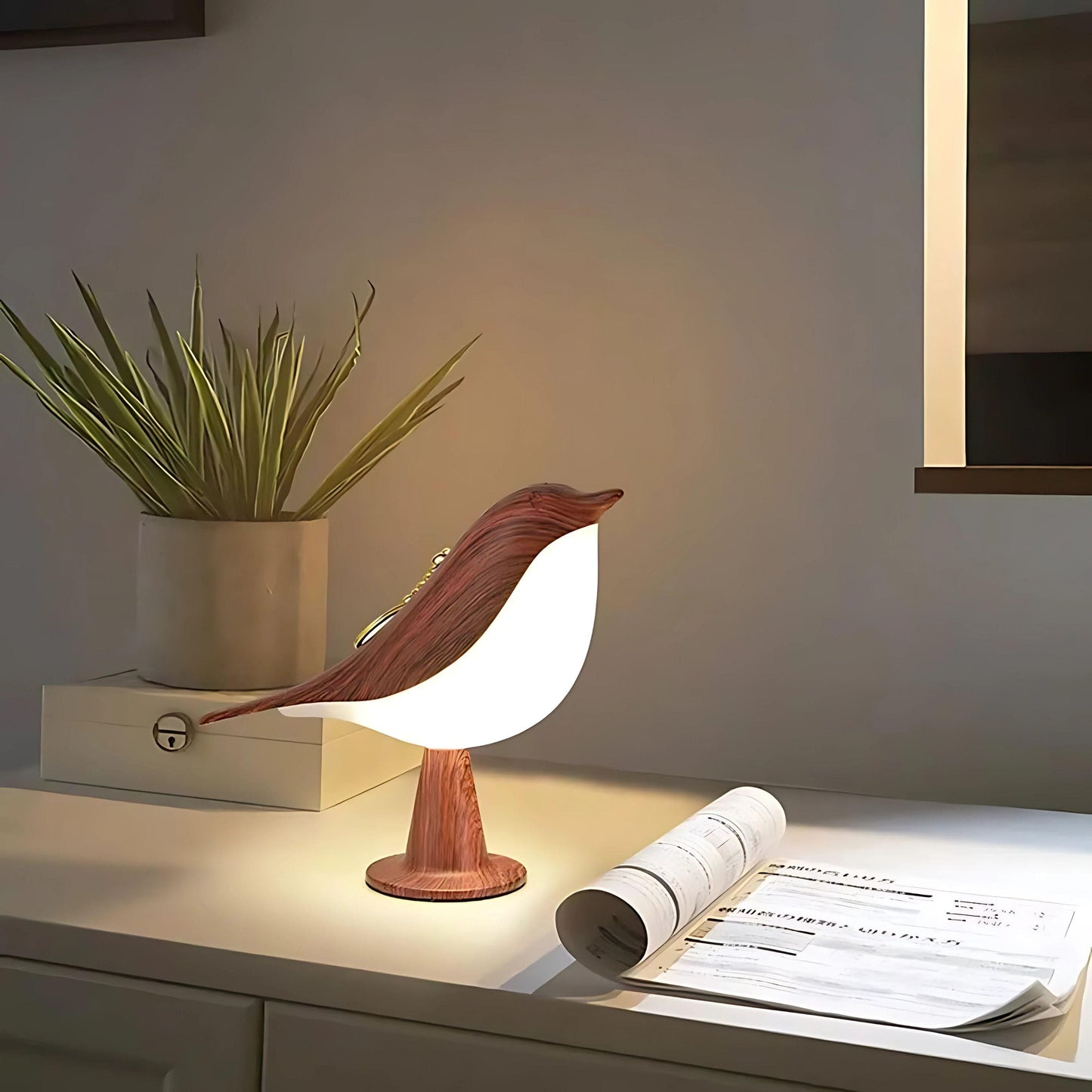 Lampe de chevet oiseau