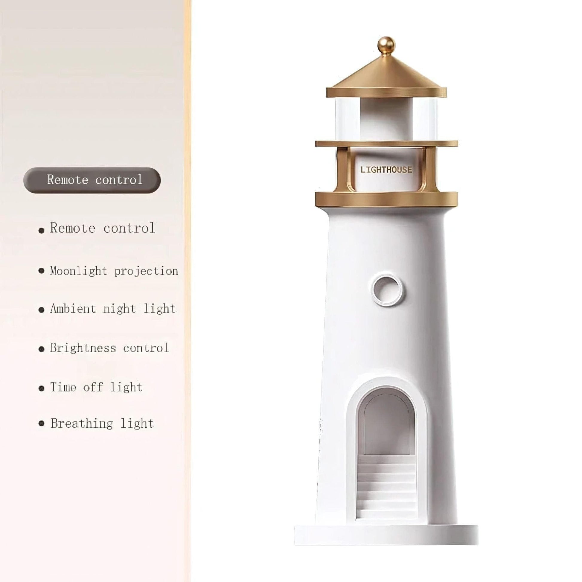 Lampe Style Marin en Bois Avec Abat-Jour en Forme De Phare Marin Lampe Style Marin en Bois Avec Abat-Jour en Forme De Phare Marin