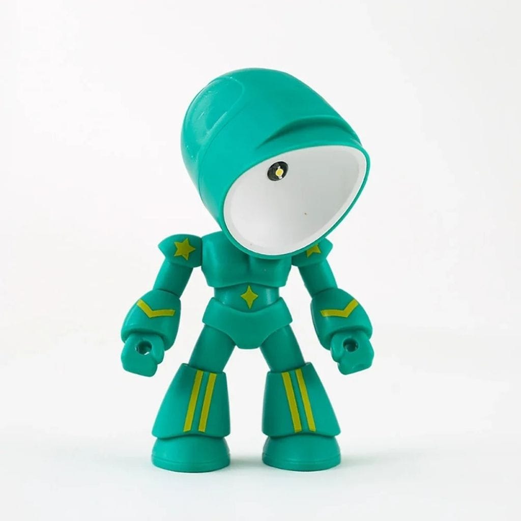 Lampe de chevet Robot Vert