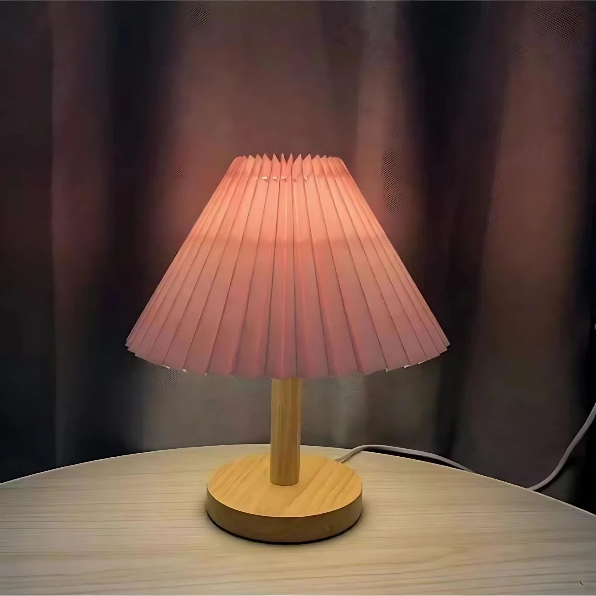 Lampe de chevet style Vintage Rose