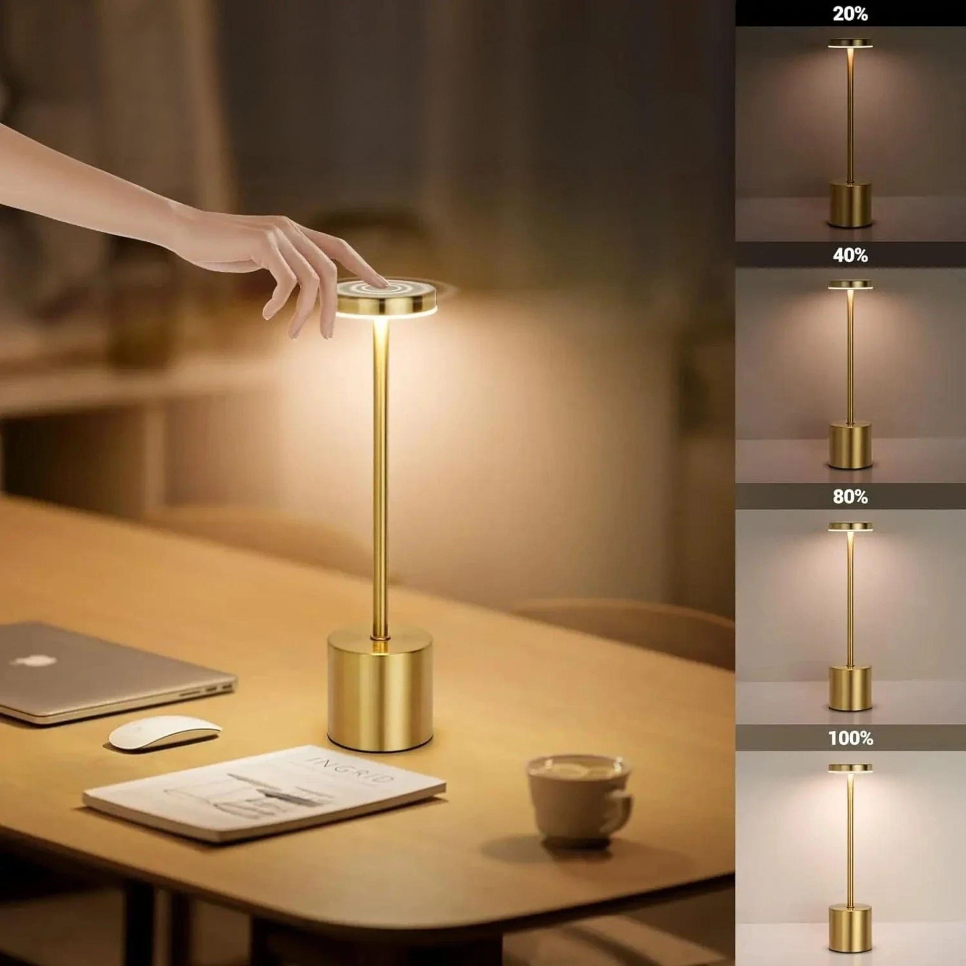 Lampe de chevet tactile intensité variable