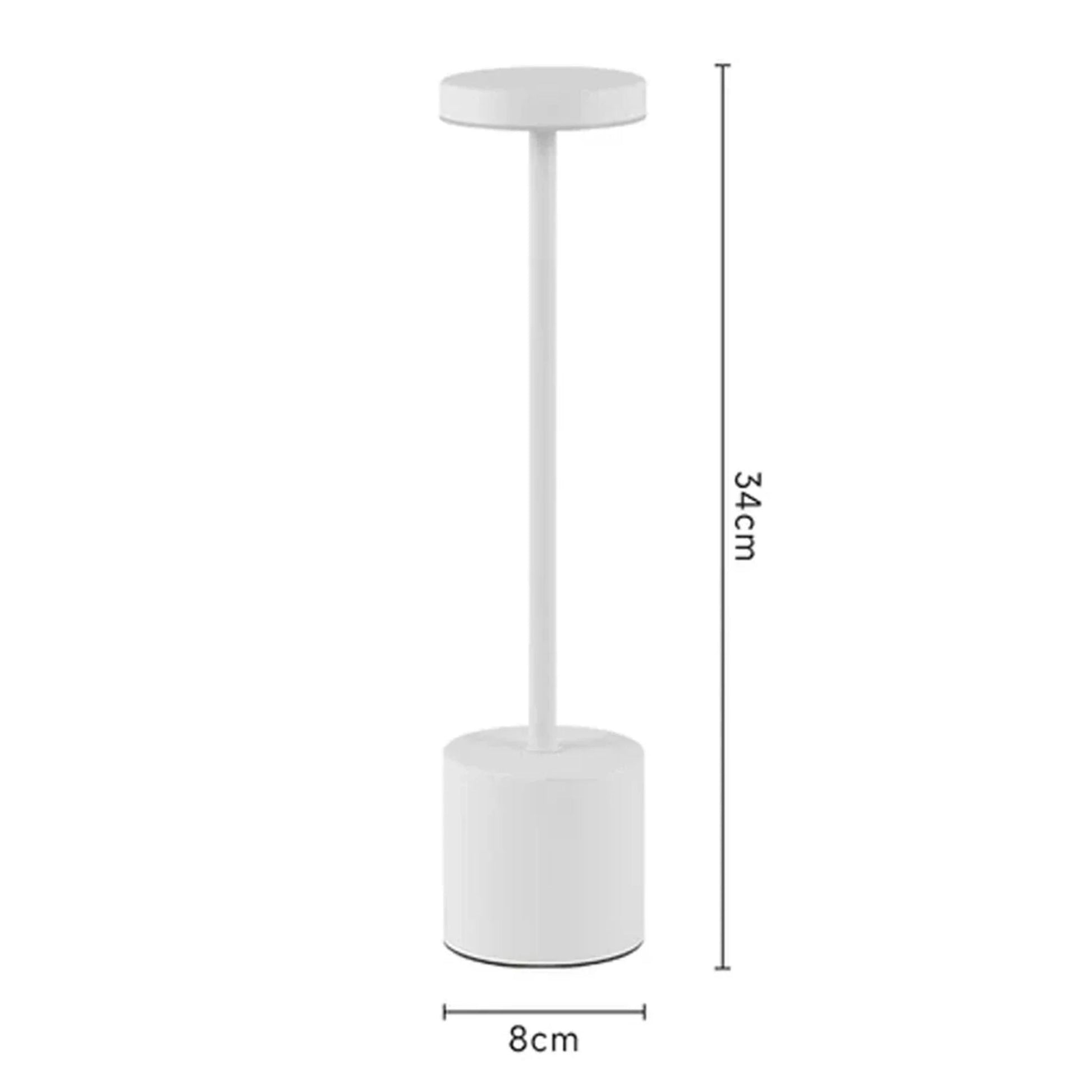 Lampe de chevet tactile intensité variable Blanc