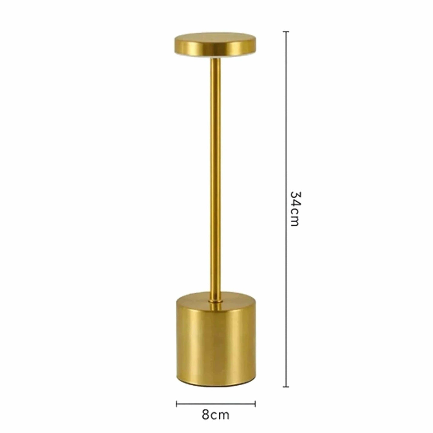 Lampe de chevet tactile intensité variable Dorée